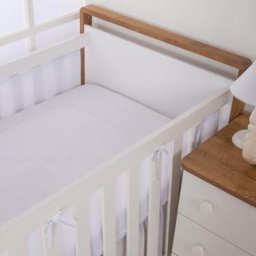 Imagem de Tela Protetora Respirável para Berço de Bebê - AVM Enxovais, Branco