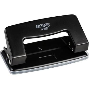 Imagem de Perfurador de papel metal 2 furos p/10fls preto brw