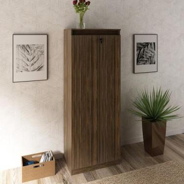 Imagem de Armário Alto com 2 Portas para Escritório ME4151 Nogal Tecnomobili, No