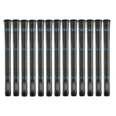 Imagem de Winn Grips Tecnologia avançada de polímero da série 62dt-jbk dri-tac 2.0, pacote de punho de golfe de 13 peças de tamanho médio (+1/16")