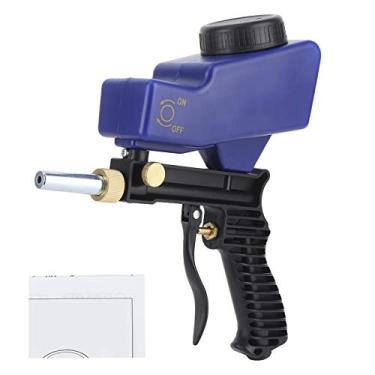 Imagem de Pistola de Jato de Areia para Compressor de Ar, Pistola de Jato de Areia Portátil Com Alimentação por Gravidade para Pintura, Remoção de Ferrugem e Gravação Em Vidro (Azul)