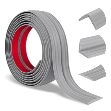 Imagem de Protetor de canto de parede descasque e cole moldagem de acabamento de canto de parede flexível flexível protetor de canto de parede interno e externo Guarda de borda de borda autoadesivo para teto de