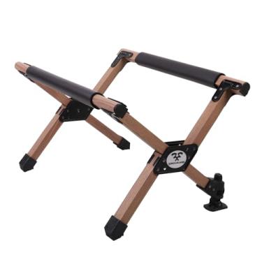 Imagem de JUNGLELAND Suporte de Refrigerador Portátil para Camping, Pesca, Piquenique Ao Ar Livre, Estrutura Dobrável Leve, Cor de Grão de Madeira