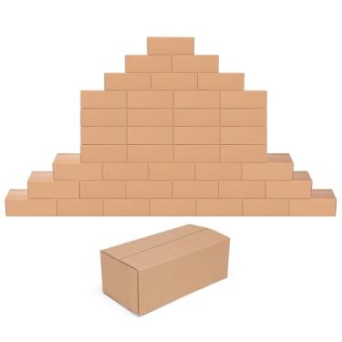 Imagem de Edenseelake Edenseelake 40 pacotes de 8x4x3 polegadas caixas de transporte pequenas caixas de papelão para embalagem, movimentação, envio, marrom