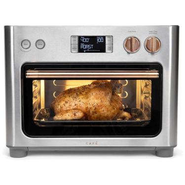 Imagem de Forno Elétrico de Bancada com 11 Predefinições em Aço Inoxidável, 110V 1800W, Café, Prateado.