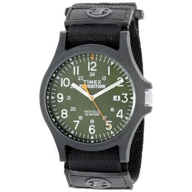 Imagem de Relógio Masculino Analógico com Alça Ajustável, Timex TW4B00100, Preto e Verde