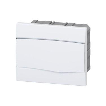 Imagem de Caixa de Distribuição Embutir 6UL/9DIN PVC sem Barramento IP-40 Brum