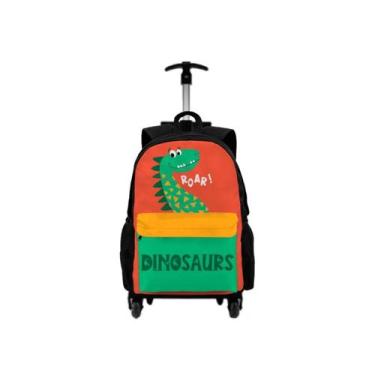 Imagem de Kit Mochila Com Carrinho + Lancheira Térmica + Estojo Personalizado Pe