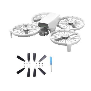 Imagem de 4 pares (8 peças) de hélices de baixo ruído, compatíveis com DJI Flip Drone Paddle 4022F, substituição de raquete de redução de ruído, acessórios de hélices