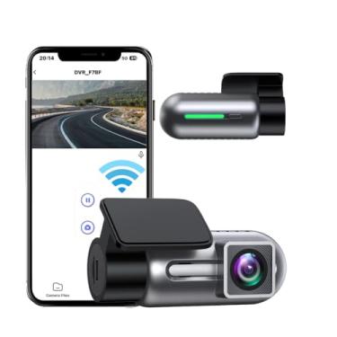 Imagem de Mini câmera veicular WiFi FHD 1080p para carros, visão noturna, modo de estacionamento 24 horas, WDR, gravação em loop, sensor G, controle de aplicativo de caixa preta, suporte máximo de 128 GB