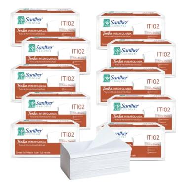 Imagem de Toalha de Papel Inovatta Folha Dupla Interfolha 10x240fl (Branco, 21cm x 21,5cm)