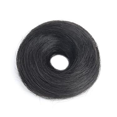 Imagem de Lindo Peruca de Cabelo Humano para Mulheres Coque Extensão Curly Coque Desarrumado Scrunchie Rabo de Cavalo Extensões de Cabelo Peruca Elástico Scrunchies Peruca Ajustável
