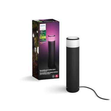 Imagem de Philips Hue Luz de pedestal Calla grande para ambientes externos (baixa volt), (104 x 402 mm), luz branca e colorida, controle de voz com Alexa, Apple Home e Google Assistant, ponte necessária