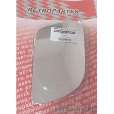 Imagem de Lente de Retrovisor com Base Acoplada, Compatível com Polo Ratch Sedan 2002/2008, Lado Direito do Passageiro