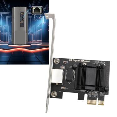 Imagem de Placa de Rede PCIe de 5 Gbps, Adaptador de Rede PCI Express paraWin 10 11, Adaptador de Placa PCIe para CNetwork Suporta Marcação VLAN IEEE 802.1Q