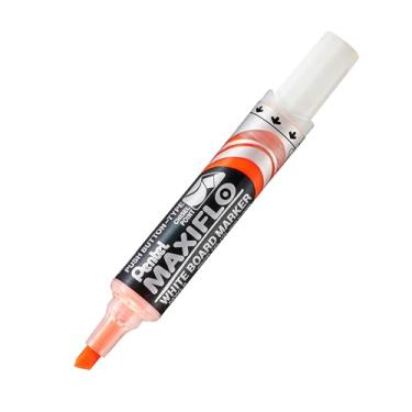 Imagem de Pentel Marcador Para Quadro Branco MAXIFLO Ponta Chanfrada Laranja MWL6-F