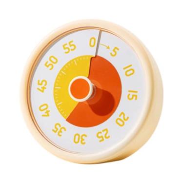 Imagem de Bothyi 60 minutos Visual Timer, com lembrete de sino de anel, despertador de cozimento, cronômetro de contagem do ensino de adultos testando o escritório da, Amarelo