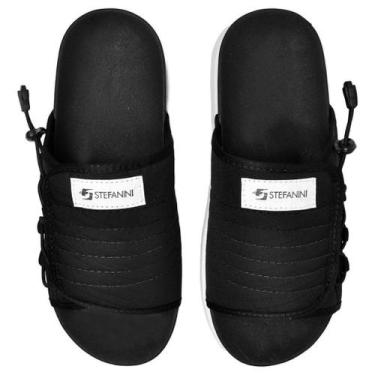 Imagem de Chinelo Masculino Slide Stefanini Lançamento 2025 - NoBrand, Preto, 42