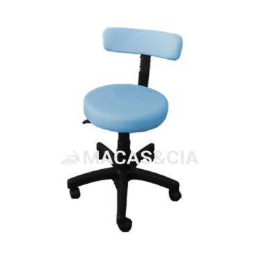 Imagem de Cadeira Mocho Com Encosto Com Ajuste De Altura A Gás Várias Cores - BE