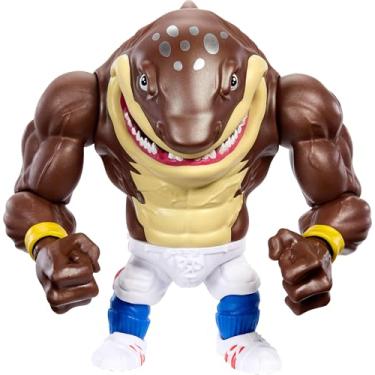 Imagem de Mattel Street Sharks - Figura de ação com movimento de mordida e golpe, brinquedo colecionável de Big Slammu inspirado no herói médio tubarão da televisão dos anos 90, 6 polegadas