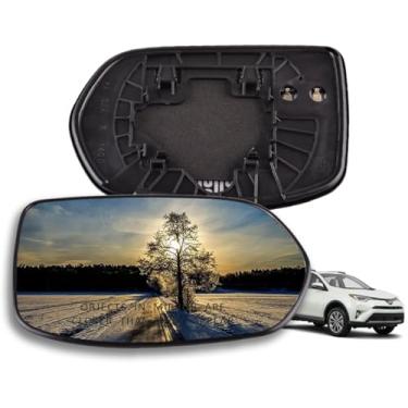 Imagem de GrteRokky Vidro do espelho lateral do passageiro compatível com Honda CRV 2007-11 Substituição do vidro do espelho retrovisor do lado direito 76203SWAA01