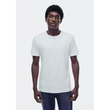 Imagem de Camiseta Masculina Manga Curta Texturizada Hering, M, Branco