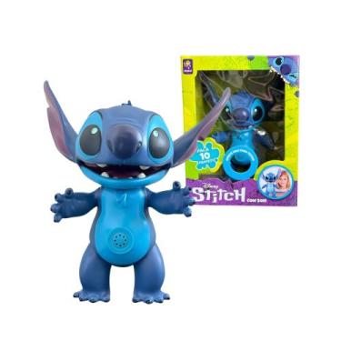 Imagem de Brinquedo Infantil Boneco Stitch Gigante Fala 10 Frases Mimo Toys - 04