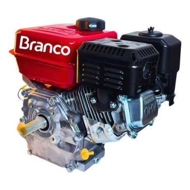 Imagem de Motor Branco Gasolina 7.0hp Manual Com Alerta De Óleo - Branco Motores