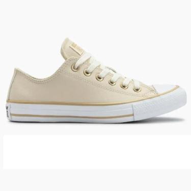 Imagem de Tenis all star chuck taylor cano baixo ref ct045 unissex, 37, Bege, Br