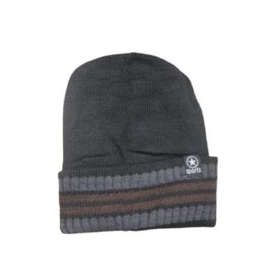 Imagem de Touca de Lã Forrada Masculina Adulto - Frio Inverno - LU3721, Marrom