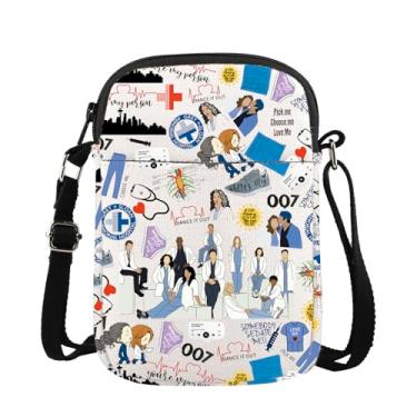 Imagem de Lywjyb Birdgot Grey's TV Show Bolsa tiracolo You're My Person Hospital Doctor Nurse Gift, My Person Cr