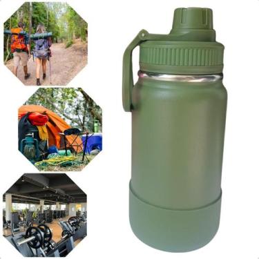 Imagem de Garrafa Térmica Com Bico Alça Base Silicone Inóx Dupla Vácuo - HM, Ver