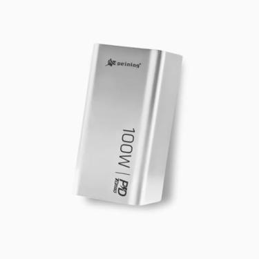Imagem de Power Bank Portátil 20000mAh com Carga Rápida – Compatível com Android e iOS, Lanterna, Display LED e Entradas USB (BRANCO)