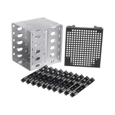 Imagem de Gabinete para HD SATA/SAS de 5,25" - Suporte para 5 HDs de 3,5" com Ad