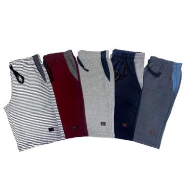 Imagem de Kit 5 Bermuda Moletom Masculina Original Ducam