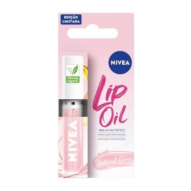 Imagem de NIVEA Lip Oil Brilho Nutritivo Natural Glow 5,5ml, Hidratação Prolongada, Efeito Gloss, Para Todos os Tons de Pele