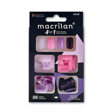 Imagem de Kit de Unha Postiça (com 96 pçs) 4 cores Macrilan - UK102