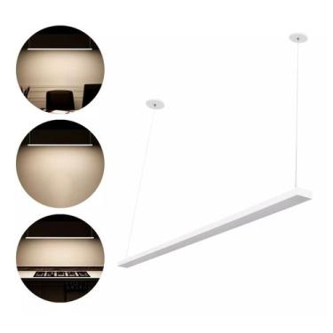 Imagem de Luminaria De Teto Pendente Led Slim 90cm 36w Alta Potência - TANGERINA