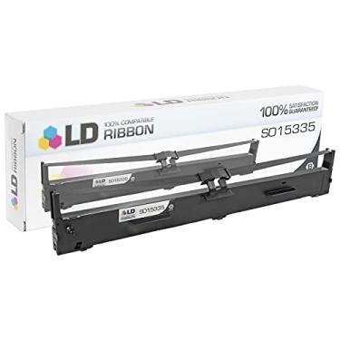Imagem de LD Substituição de cartucho de fita de impressora compatível para Epson S015335 (preto único) Compatível com a seguinte impressora Epson modelo FX-2190 Impact Printer