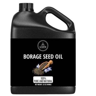 Imagem de Óleo de semente de borragem Naturevibe Botanicals 946 ml 100% puro