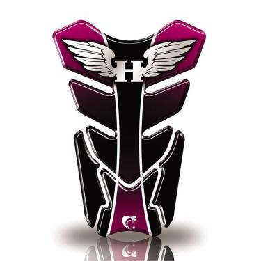 Imagem de Protetor De Tanque Adesivo Moto Honda Asa Rosa Pink