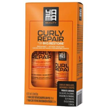 Imagem de Kit Shampoo E Condicionador Curly Repair Yama Profissional Cacheados O