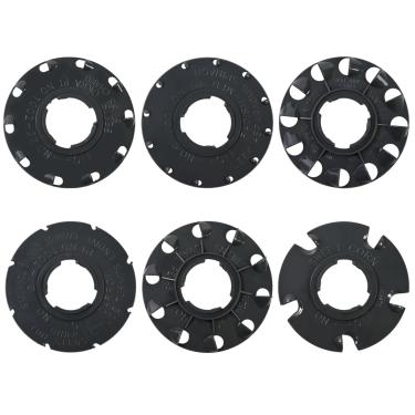 Imagem de XQK 60009 Conjunto de 6 pratos de sementes padrão compatíveis com a semente Earthway 1001-B, funciona para: milho doce, rabanete, alho-poró, espargos, espinafre, cenoura, alface, nabo, repolho