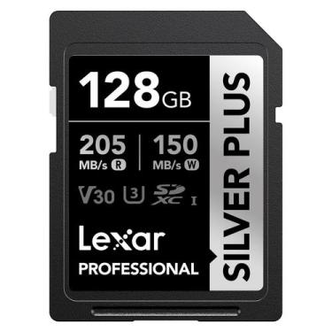 Imagem de Cartão De Memória Sd Lexar 128gb 205mb/s Silver Plus Sdxc Uhs-i