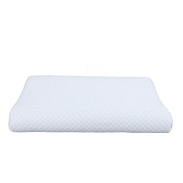 Imagem de Cervical Pillow Memory Fmope Suporte do pescoço do travesseiro ortopédico para alívio da dor no pescoço e altura ajustável de sono confortável travesseiro respirável para adultos