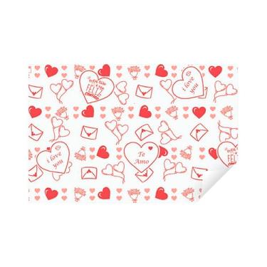 Imagem de Papel Manteiga AMOR 20x10cm 500 UNIDADES