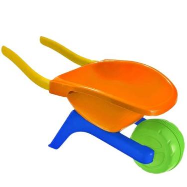 Imagem de Carrinho De Mão Carriola Praia Com Acessórios Brinquedo De Praia Pá + 