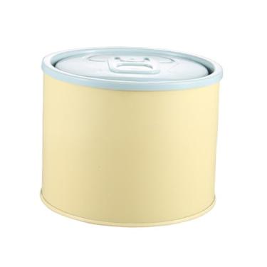 Imagem de WeiLaiKeQi Organizador de armazenamento de lixo de mesa, moderno, portátil, cesto de lixo de papel, mini cesto de para escritório e sala de estar, 1.8l