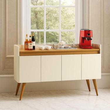 Imagem de Aparador Buffet Cantinho do Café 4 Portas Luxo - Cores - comprar movei