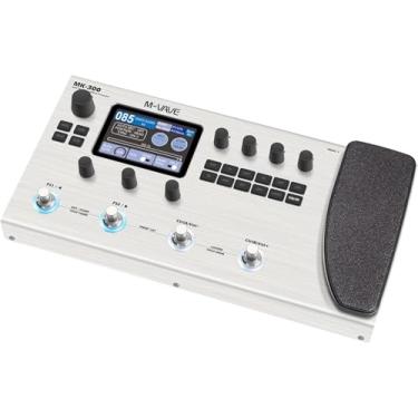 Imagem de ANVAR M-VAVE MK-300 Modelador de Amp e Efeitos para Guitarra/Baixo com Looper, Drum Machine, Bluetooth, 11 Módulos, 160 Presets, Pedal de Expressão, USB-C, Ideal para Estúdio e Palco (Branco)